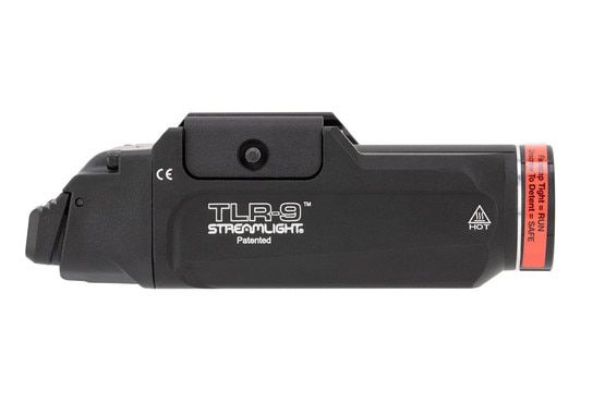 Streamlight TLR 9 Flex Rail Mount weapon light features an ergonomic switch